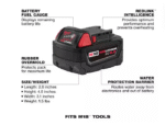 M18 18-Volt 5.0 Ah Lithium-Ion XC - Image 3